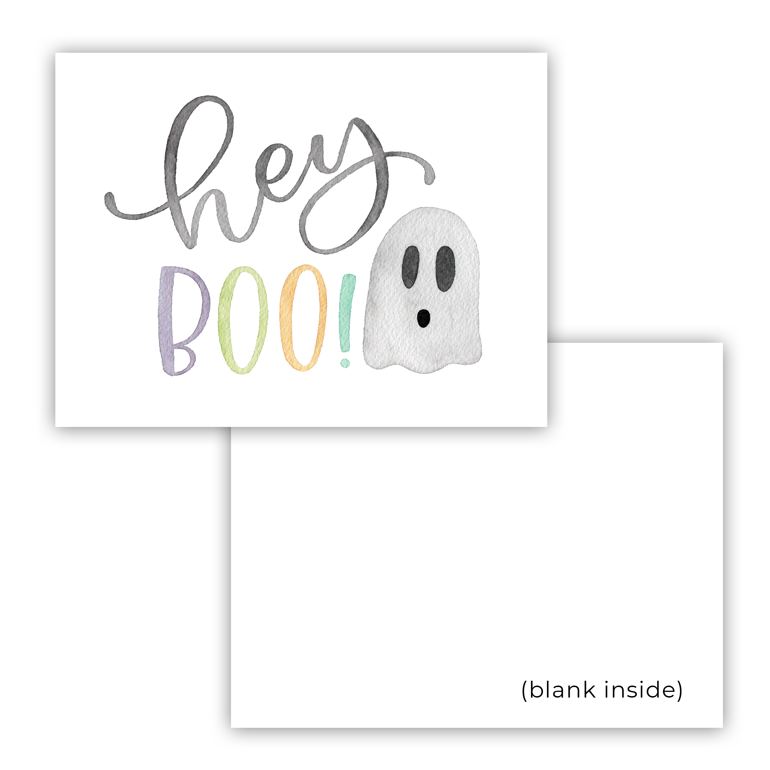 Hey Boo Card Mockup